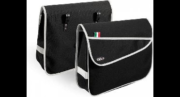 Selle Monte Grappa Elegance Fietstas / Pakaftas set - Links + Rechts - Zwart