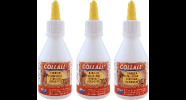 3x Kurklijm Collall - Totaal 300ml - Met handige Spateldop
