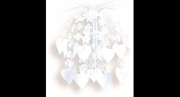 Amscan Feestdecoratie Bloemen & Harten Wit 70 Cm