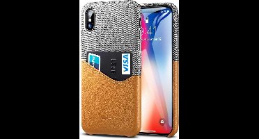 ESR Metro case Geschikt voor Iphone XS Max – bruin/grijs