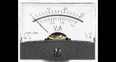 VOLTCRAFT AM-60X46/30V/1,5A/DC AM-60X46/30V/1,5A/DC Inbouwmeter AM-60X46/30 V/1,5 A/DC 30 V/1,5 A Draaispoel