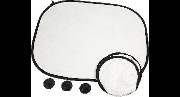 Creotime Zonneschermen 44 X 35 Cm Wit 2 Stuks