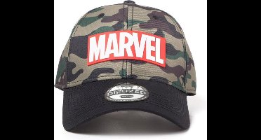 Marvel Verstelbare pet Camouflage Logo Groen