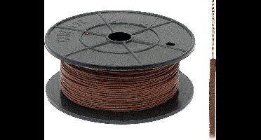 FLRY -B kabel - 1x 1,00mm - Bruin - Per meter
