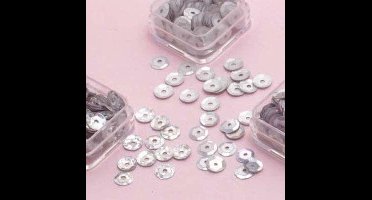 Trio Pailletten 6mm Silver