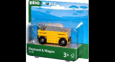 BRIO Wagon met olifant - 33969