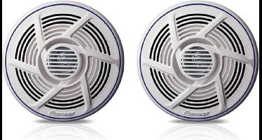 Pioneer TS-MR1600 – 16 cm marine autospeakers – 2-weg luidsprekerset – 100 W max / 25 W RMS – Water-, UV- en corrosiebestendig – Wit