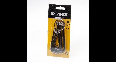 Ironside Inbussleutelset 186 1.5-6mm met ring 8-delig