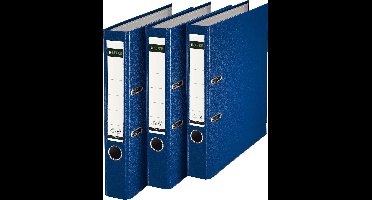 Leitz 1015 - 180° Ordner Kunststof - 52 mm - 3 stuks - A4 - Blauw