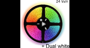 5 meter RGBW (Koud + warm wit) led strip - 60Leds/m - 24V