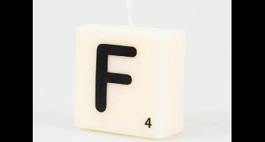 Letter Kaarsje - F