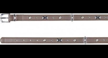 Luxe halsband - 39 tot 42 cm - 18 mm - Taupe