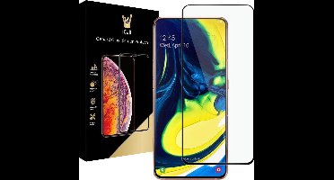Screenprotector geschikt voor Samsung A80 - Full Screen Protector Glas