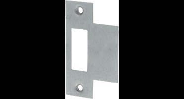 Nemef Sluitplaat - rechthoekig - 71,5 x 23,3/43,8 mm - Staal verzinkt - passend bij artikel 1255 en 1269/37