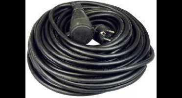 Verlengsnoer neopreen zwart 3x1,5mm 50M