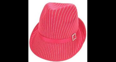 PartyXplosion - Deukhoed - Roze/magenta - Met streep