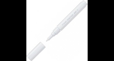 Pilot Pintor Witte Verfstift - Fine marker met 1,0mm schrijfbreedte - Inkt op waterbasis - Dekt op elk oppervlak, zelfs de donkerste - Teken, kleur, versier, markeer, schrijf, kalligrafeer…