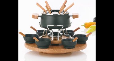 Fondueset Carrousel Natura, Zwart - Kela