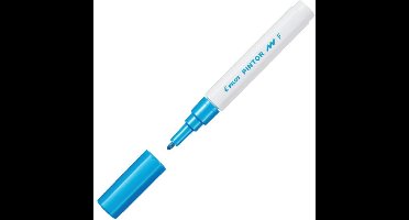 Pilot Pintor Metallic Blauwe Verfstift - Fine marker met 1,0mm schrijfbreedte - Inkt op waterbasis - Dekt op elk oppervlak, zelfs de donkerste - Teken, kleur, versier, markeer, schrijf, kalligrafeer…