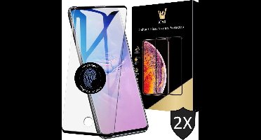 Screenprotector geschikt voor Samsung Galaxy S10 Plus - Tempered Glass Gehard Glas Case-Friendly Screen Protector - Ondersteunt Vingerafdrukscanner - 2 Stuks