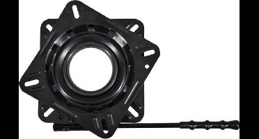 Talamex - Draaiplateau - gecoat - Zwart - Met hendel