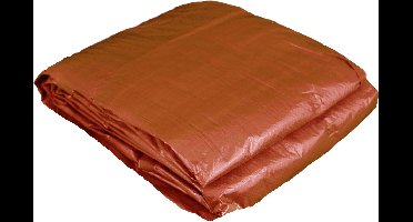 Luxe afdekzeil oranje - 5x6 mtr - zeer sterk materiaal - bouwzeil -dekkleed - grondzeil