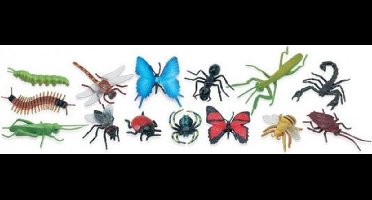 Safari LTD speelgoed insecten set - 14 stuks - kunststof - dieren/figuren