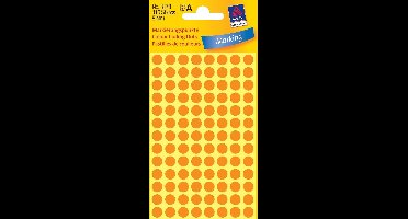 Huismerk Avery 3178 Ronde Etiket 8mm Oranje
