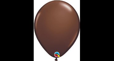 Qualatex Ballonnen Chocolate brown 13 cm 100 stuks