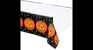 AMSCAN - Plastic pompoen tafelkleed