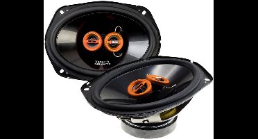 EDGE EDST219-E6 | 6x9" | 2 x 100 Watt RMS @ 4Ω | 3-Weg Coaxiaal Luidsprekers