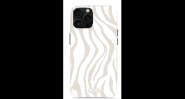 MIO by Mobilize Hoesje | Geschikt voor Apple iPhone 16 Pro Max | Compatibel met MagSafe / Qi2 | Hard Shell Back Cover | Sandy Zebra