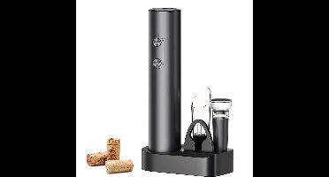 Elektrische Kurkentrekker – Automatische Wijnopener met Wijnstopper – Flessenopener Cadeauset – Complete Wijnset