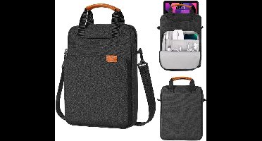 Tablet Schouder Sleeve Tas voor 12.9 Inch Tablets - Geschikt voor iPad Pro, Surface Laptop & Galaxy Tab