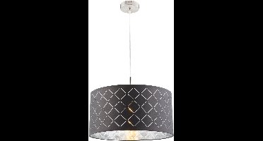 Globo - hanglamp - Kidal - antraciet - metaal - Ø 40cm - E27 - 15228H
