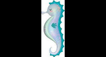 Folieballon - Vorm - Zeepaard - 38 x 100 cm