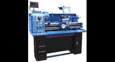 HBM metaaldraaibank 330 x 1000 DRO, 400 V, 3-assige uitleeskast, koelinstallatie, 1.500 W, afstand tussen centers 1000 mm