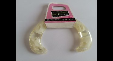 Opry Tasbeugel 1 paar kunststof 18,5cm met witte wolkjes