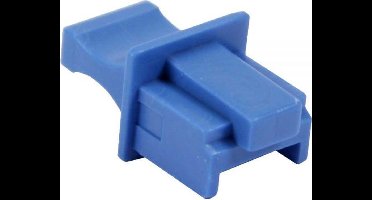 RJ45 (m) afsluitcovers voor RJ45 (v) poorten met platte greep - 10 stuks / blauw