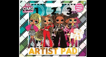 Lol Suprise! Artist Pad Kleurboek Inclusief Een Blad Vol Stickers - 3+