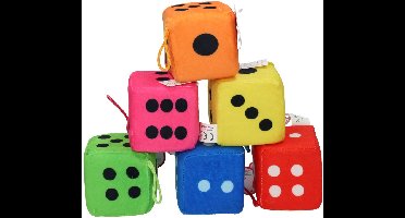 Dobbelsteen Pluche, 7cm