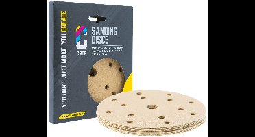 CROP Gold Schuurschijf 150mm korrel 120 - 10 stuks