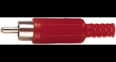 OKS Eenvoudige rode mannelijke RCA connector
