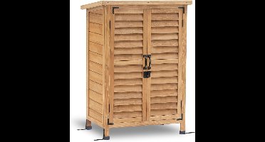 Zylo® Tuinberging Hout - Tuinhuis Hout - Tuinkast Hout - Lichtbruin - 47cm x 60cm x 69cm