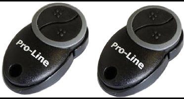 2x Pro-Line CND1 Handzender - 4-Kanaals 868 MHz - Zwart - Voor Industriële Garagedeuren