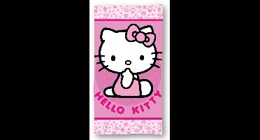 Hello Kitty Pinky strandlaken 70 x 140 cm - polyester