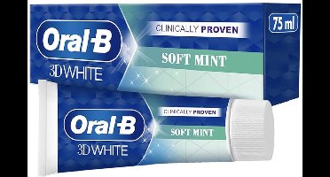 Oral-B - 3D White Soft Mint - Tandpasta - Whitening - Zachte Munt - 75 ml