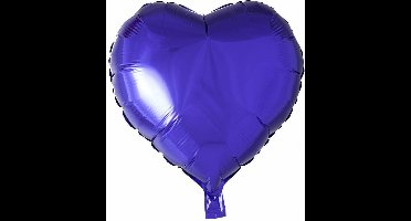 Wefiesta Folieballon Hartvorm 18 Cm Paars