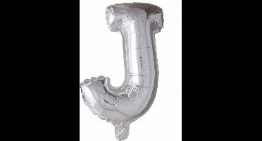 Wefiesta Folieballon Letter J 41 Cm Zilver