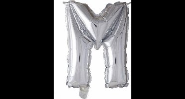Wefiesta Folieballon Letter M 41 Cm Zilver